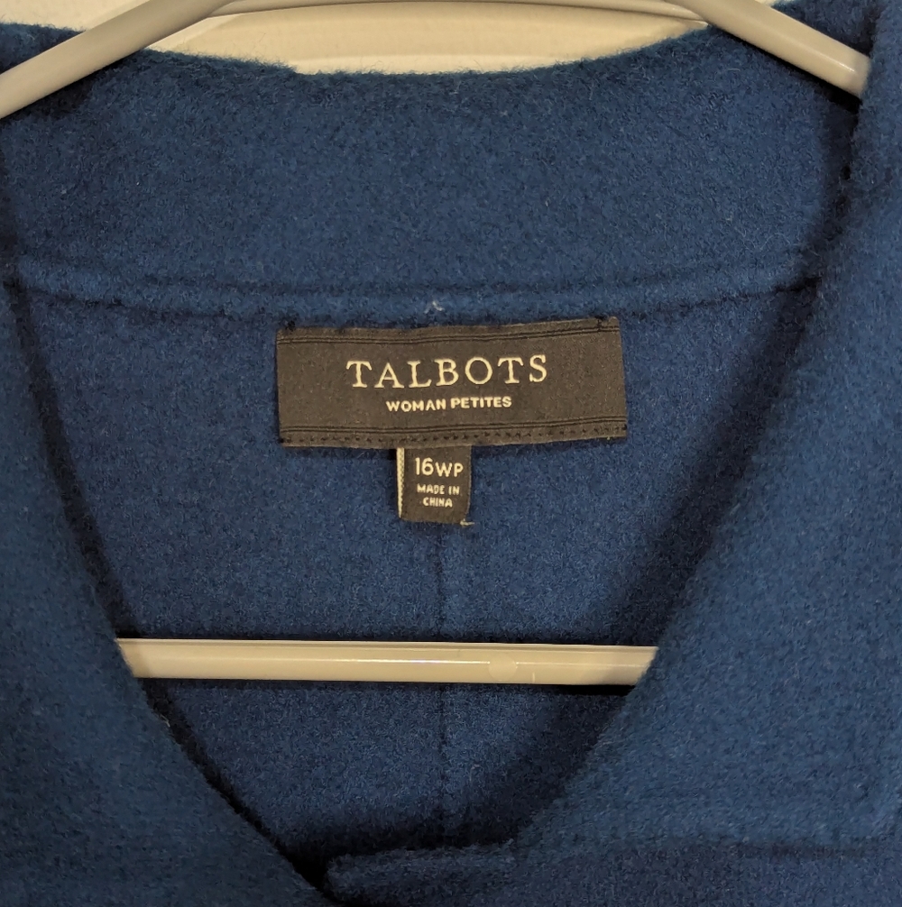 Talbots Women's 16 Petite Structured Wool Jacket - image 3